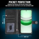 Shock Proof Flip Cover Back Case for Realme C75 5G | Magnetic Wallet Leather Case with Stand - Image 5