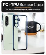 Shockproof Hybrid Back Cover for Samsung Galaxy M36 5G |Samsung Galaxy F36 5G Hard Slim fit Back Case | PC & TPU | Clear Transparent Case Blue - Image 7