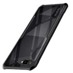 Shock Proof Clear Protective Back Case for Realme C2 - AirEDGE Technology | 360 Degree Camera Protection | Transparent TPU + PC Hybrid Back Case Cover for Realme C2 - Black