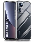 Ultra-Hybrid Crystal Clear Back Case Cover for Xiaomi Mi 12 Pro 5G | Hard Back | Slim Fit Shockproof Design | Camera Protection Bump | Back Cover Case (PC,TPU | Transparent)