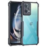 Shock Proof Clear Back Cover Case Mobile Cover for 1+ OnePlus Nord CE 2 Lite 5G (Hard | Hybrid PC + TPU | Full Armour Device & Camera Protection | Black) - Image 3
