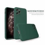 Oppo F21 Pro 5G Ultra Slim Soft Rubberised Back Cover | Inner Velvet Fabric Lining | Matte Silicone Flexible Camera Protection Back Case - Green - Image 3