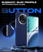 kelpuj Slim Frameless Back Cover for Oppo F27 Pro Plus 5G | Ultra Thin Lightweight Design & Camera Protection | Soft Matte Silicone Flexible Mobile Case (Blue) - Image 7