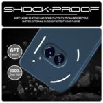 kelpuj Back Cover for Nothing Phone 2a | Nothing Phone 2a Plus | Ultra Slim Soft Rubberised Case | Inner Velvet Fabric Lining | Matte Silicone Flexible Mobile Case | Camera Protection - Blue - Image 7