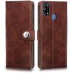 Shock Proof Flip Cover Back Case for Samsung Galaxy M31 | Magnetic Wallet Leather Case with Stand