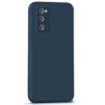 Back Cover for Samsung Galaxy S20 FE 5G | Ultra Slim Soft Rubberised Case | Inner Velvet Fabric Lining | Matte Silicone Flexible Mobile Case | Camera Protection - Blue - Image 4