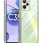 Ultra-Hybrid Crystal Clear Back Case Cover for Realme Narzo 50A Prime | Realme C35 | Hard Back | Slim Fit Shockproof Design | Camera Protection Bump | Back Cover Case (PC,TPU |Transparent)