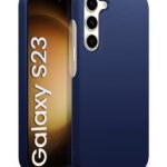 Slim Frameless Back Cover for Samsung Galaxy S23 5G | Ultra Thin Lightweight Design & Camera Protection | Soft Matte Silicone Flexible Mobile Case (Blue)