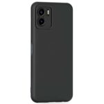 Back Cover for Vivo Y15s | Ultra Slim Soft Rubberised Case | Inner Velvet Fabric Lining | Matte Silicone Flexible Mobile Case | Camera Protection - Black - Image 2