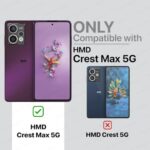 Shock Proof Flip Cover Back Case for Hmd Crest Max 5G | Magnetic Wallet Leather Case with Stand - Image 3