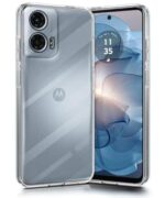 kelpuj Crystal Clear Transparent Back Case Cover for Motorola Moto G24 Power 5G | Full Device & Camera Protection Shockproof TPU Silicone Back Cover Case Transparent - Image 3