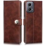 Shock Proof Flip Cover Back Case for Motorola Moto G34 5G | Magnetic Wallet Leather Case with Stand