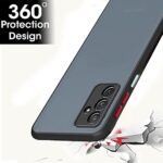 kelpuj Translucent Hybrid Back Case Cover for Samsung Galaxy F23 5G | Smoked Matte Back | 360 Degree Protection | Protective Hard Case (Black Bumper) - Image 5