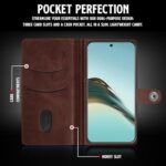 Shock Proof Flip Cover Back Case for Realme 13 Plus 5G | Magnetic Wallet Leather Case with Stand - Image 7