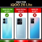 Tough Armor Bumper Mobile Back Case for iQOO Z6 Lite 5G | Sliding Camera Shield Cover | Shock Proof 360? Protection | Hybrid PC + TPU | Ring Holder with Kickstand ? Black - Image 3