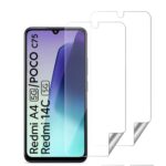 Unbreakable Nano Film Glass Screen Protector for Redmi A4 5G | Poco C75 5G | 14C 5G | Poco M7 [ Flexible like a Screen Guard, Harder than a Tempered Glass ]  Pack Of 2
