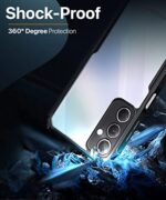 Shock Proof Clear Back Case Mobile Cover for Samsung Galaxy M54 | F54 5G (Hard | Hybrid PC + TPU | Full Armour Device & Camera Protection | Black) - Image 5