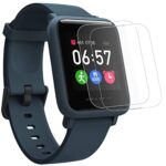 Screen Protector for Huami Amazfit Bip | MilitaryGrade TPU Nano Film [Not Glass] Anti Scratch Fingerprint Bubble Free Smart Watch Screen Protection  Pack of 2