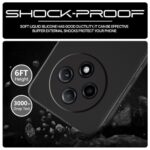 kelpuj Back Cover for Oppo F27 Pro Plus 5G | Ultra Slim Soft Rubberised Case | Inner Velvet Fabric Lining | Matte Silicone Flexible Mobile Case | Camera Protection - Black - Image 7