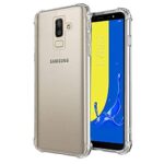 Shockproof Back Cover Case | Flexible Protective Cushioned Edges Crystal Clear TPU Bumper Corners Back Case Cover for Samsung Galaxy J8 Transparent - Image 2