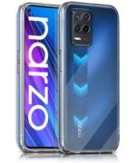 kelpuj Ultra-Hybrid Clear Back Case Cover Designed for Realme Narzo 30 5G | 9 5G | 8 5G | 8s 5G | Sleek Hard Back | Cushion Edge Technology Shockproof Drop & Camera Protection Bump Transparent