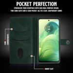 Shock Proof Flip Cover Back Case for Motorola Moto G04 | Magnetic Wallet Leather Case with Stand - Image 7