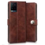 Shock Proof Flip Cover Back Case for Vivo Y21 | Magnetic Wallet Leather Case with Stand - Image 3