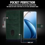 Shock Proof Flip Cover Back Case for Realme 12 Pro 5G | Magnetic Wallet Leather Case with Stand - Image 7