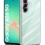 Crystal Clear Transparent Back Case Cover for Samsung Galaxy A26 5G | Full Device & Camera Protection Shockproof TPU | Flexible Silicone Back Cover Case Transparent