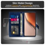 Shock Proof Flip Cover Back Case for Realme P3 5G | Magnetic Wallet Leather Case with Stand - Image 5