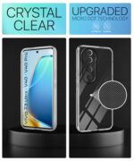 Transparent Back Cover Case for Vivo V40 | V40 Pro 5G | T3 Ultra 5G | Raised Bumps for Full Device & Camera Protection Shockproof TPU Silicone Back Case Mobile Cover Transparent - Image 7