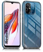 Crystal Clear Transparent Back Case Cover for Xiaomi Redmi 12C | Poco C55 | Full Device & Camera Protection Shockproof TPU | Flexible Silicone Back Cover Case Transparent - Image 3
