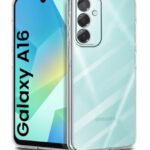 Transparent Back Cover Case for Samsung Galaxy A16 5G | Raised Bumps for Full Device & Camera Protection Shockproof TPU Silicone Back Case Mobile Cover Transparent