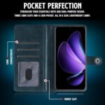 Shock Proof Flip Cover Back Case for Oppo Reno 13 Pro 5G | Magnetic Wallet Leather Case with Stand - Image 7
