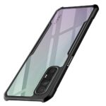 Shock Proof Clear Back Case Mobile Cover for Oppo Reno 3 Pro (Hard | Hybrid PC + TPU | Full Armour Device & Camera Protection | Black)