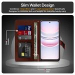 Shock Proof Flip Cover Back Case for Realme C75 5G | Magnetic Wallet Leather Case with Stand - Image 5