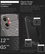 Back Cover for Redmi A5 | Poco C71 with Hexa Cube Design (Gray) - Image 7