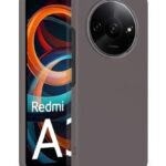 kelpuj Slim Frameless Back Cover for Mi Redmi A3 | Redmi A3X | Poco C61 | Ultra Thin Lightweight Design & Camera Protection | Soft Matte Silicone Flexible Mobile Case (Grey)