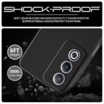 kelpuj Back Cover for Oppo A3 Pro 5G | Oppo K12x 5G | Ultra Slim Soft Rubberised Case | Inner Velvet Fabric Lining | Matte Silicone Flexible Mobile Case | Camera Protection - Black - Image 7