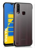 | The Ultimate Case for VIVO Y15 | Shock Proof Ultra Slim Frameless Design | Complete Protection Bumper Hard Back Case Cover for VIVO Y15 - DarkNight Matte Black