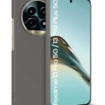 Slim Frameless Back Cover for Realme 13 Pro 5G | Realme 13 Pro Plus 5G | Soft Matte Silicone Flexible Mobile Case & Camera Protection | Ultra Thin Lightweight Design (Grey)