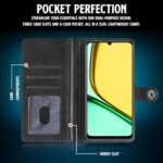 Shock Proof Flip Cover Back Case for Realme Narzo N61 | Magnetic Wallet Leather Case with Stand - Image 5