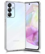 kelpuj Transparent Back Cover Case for Samsung Galaxy A35 5G | Galaxy A55 5G | Raised Bumps for Full Device & Camera Protection Shockproof TPU Silicone Mobile Case Transparent - Image 5