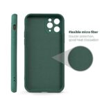 Ultra Slim Soft Rubberised Back Cover for iQOO Z6 5G | Vivo T1 5G | Vivo Y75 5G | Vivo Y55 5G | Inner Velvet Fabric Lining | Matte Silicone Flexible Camera Protection Back Case - Green - Image 7