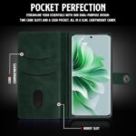 Shock Proof Flip Cover Back Case for Oppo Reno 11 Pro 5G | Magnetic Wallet Leather Case with Stand - Image 7