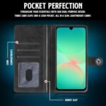 Shock Proof Flip Cover Back Case for Samsung Galaxy A26 5G | Magnetic Wallet Leather Case with Stand - Image 5