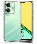 Crystal Clear Transparent Back Case Cover for Realme Narzo N61 | Realme C61 | Full Device & Camera Protection Shockproof TPU | Flexible Silicone Back Cover Case Transparent - Image 3
