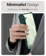 Shock Proof Clear Protective Back Case for Samsung Galaxy M16 5G | Galaxy F16 5G - AirEDGE Technology | 360 Degree Camera Protection | Transparent Hybrid Back Case Mobile Cover - Green - Image 7