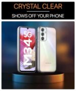 Ultra-Hybrid Crystal Clear Back Case Cover for Samsung Galaxy M34 5G | F34 5G | Hard Back | Slim Fit Shockproof Design | Camera Protection Bump | Back Cover Case (PC,TPU | Transparent) - Image 7