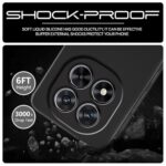 Back Cover for Redmi Note 14 Pro Plus 5G | Ultra Slim Soft Rubberised Case | Inner Velvet Fabric Lining | Matte Silicone Flexible Mobile Case | Camera Protection - Black - Image 7